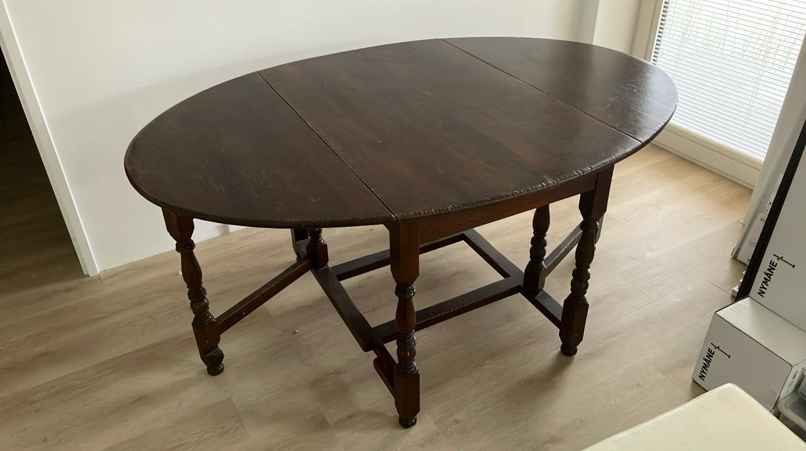 Engelse Hangoor Tafel - Ovaal, Antiek en Kunst, Ophalen of Verzenden
