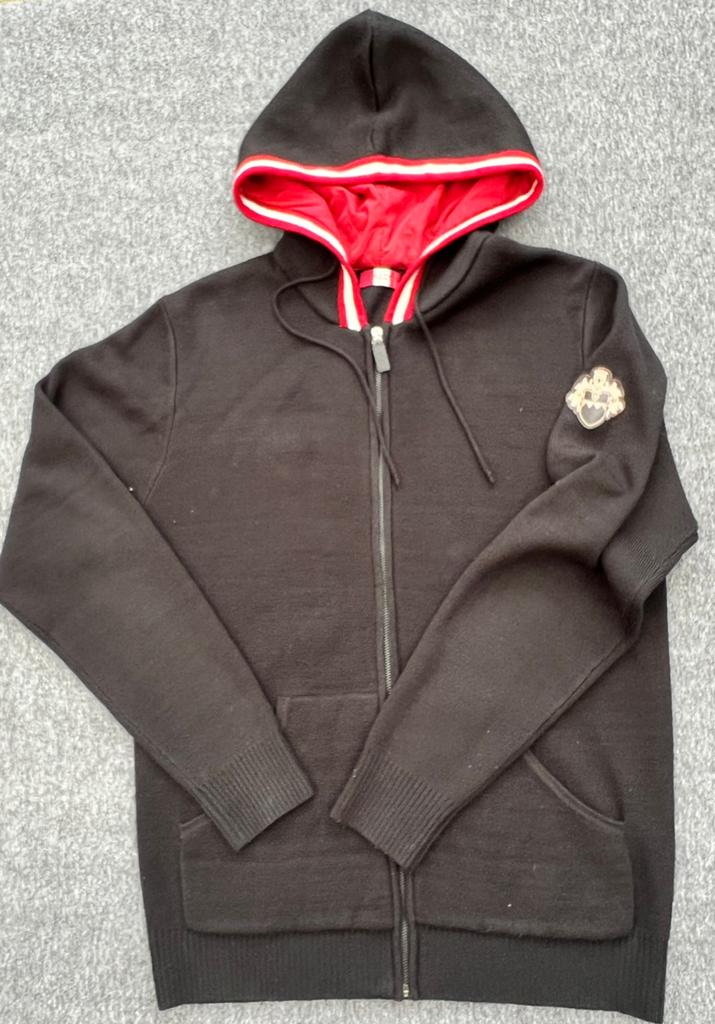 Bally heren gebreid jasje / blazer met capuchon - maat L, Ophalen of Verzenden, Zo goed als nieuw