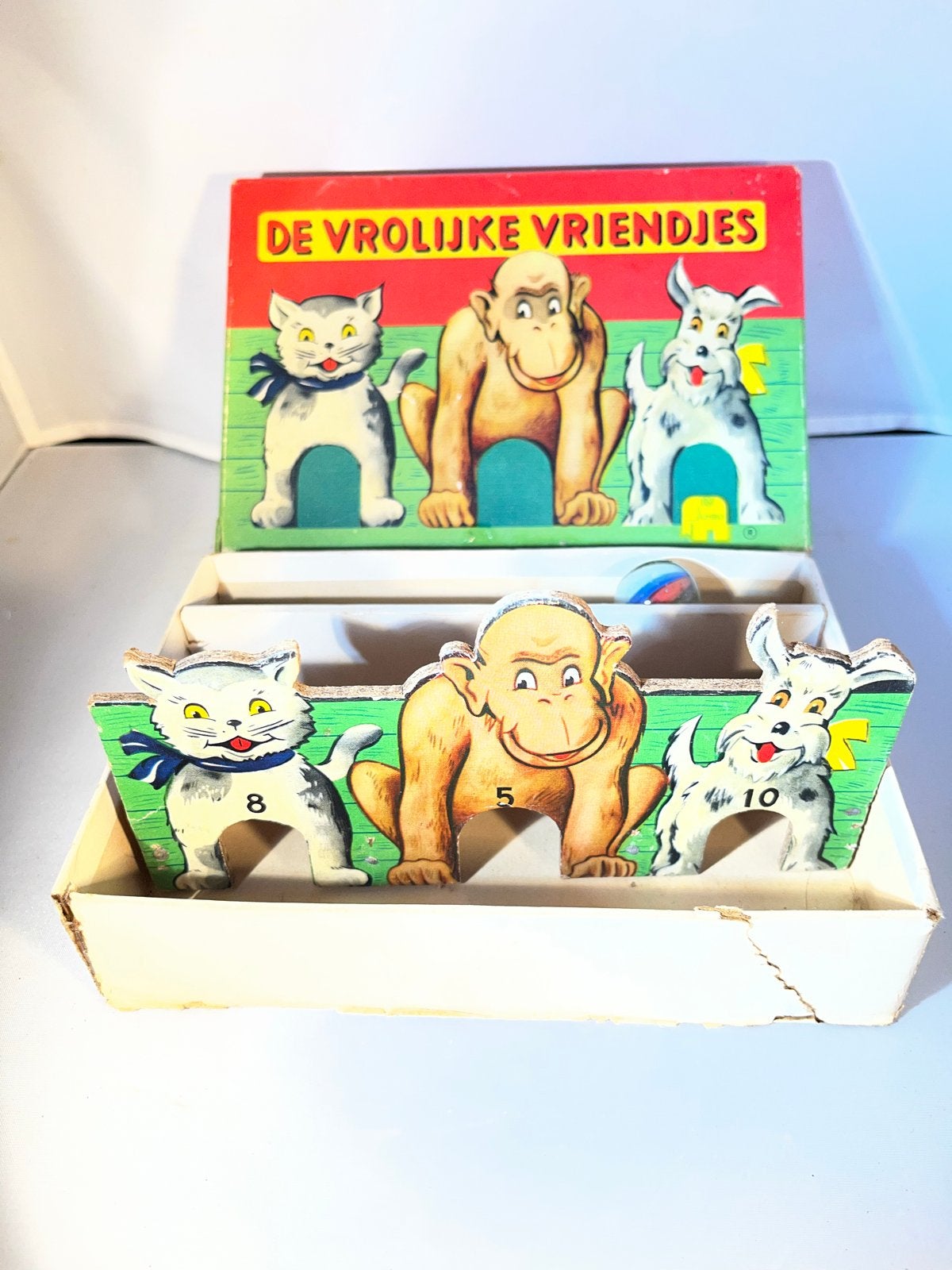 Vintage Jumbo 'De Vrolijke Vriendjes' Telspel, Ophalen of Verzenden, Gebruikt, Jongen of Meisje