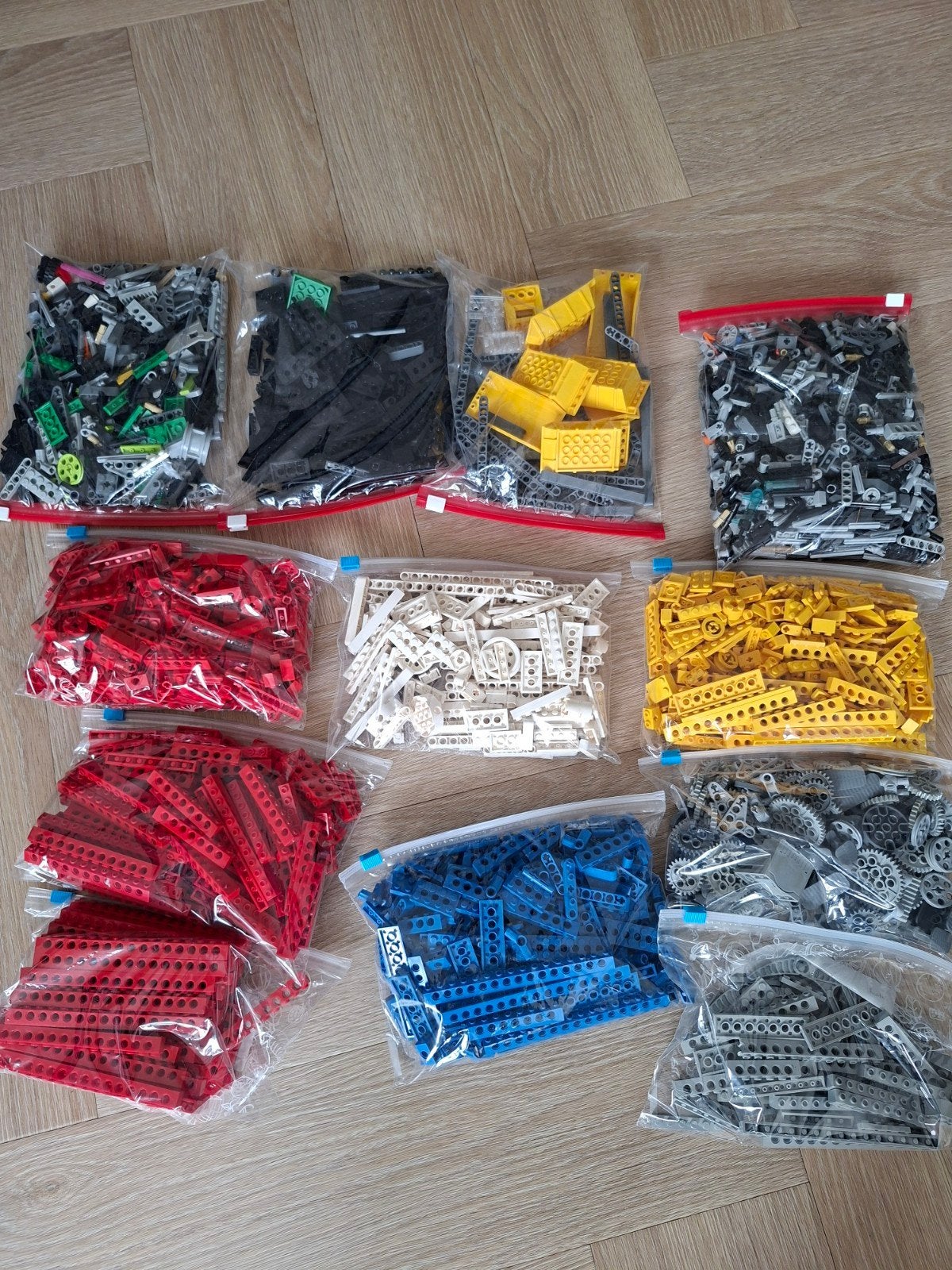 Grote partij Technisch LEGO met tandwielen en assen, Ophalen of Verzenden, Gebruikt