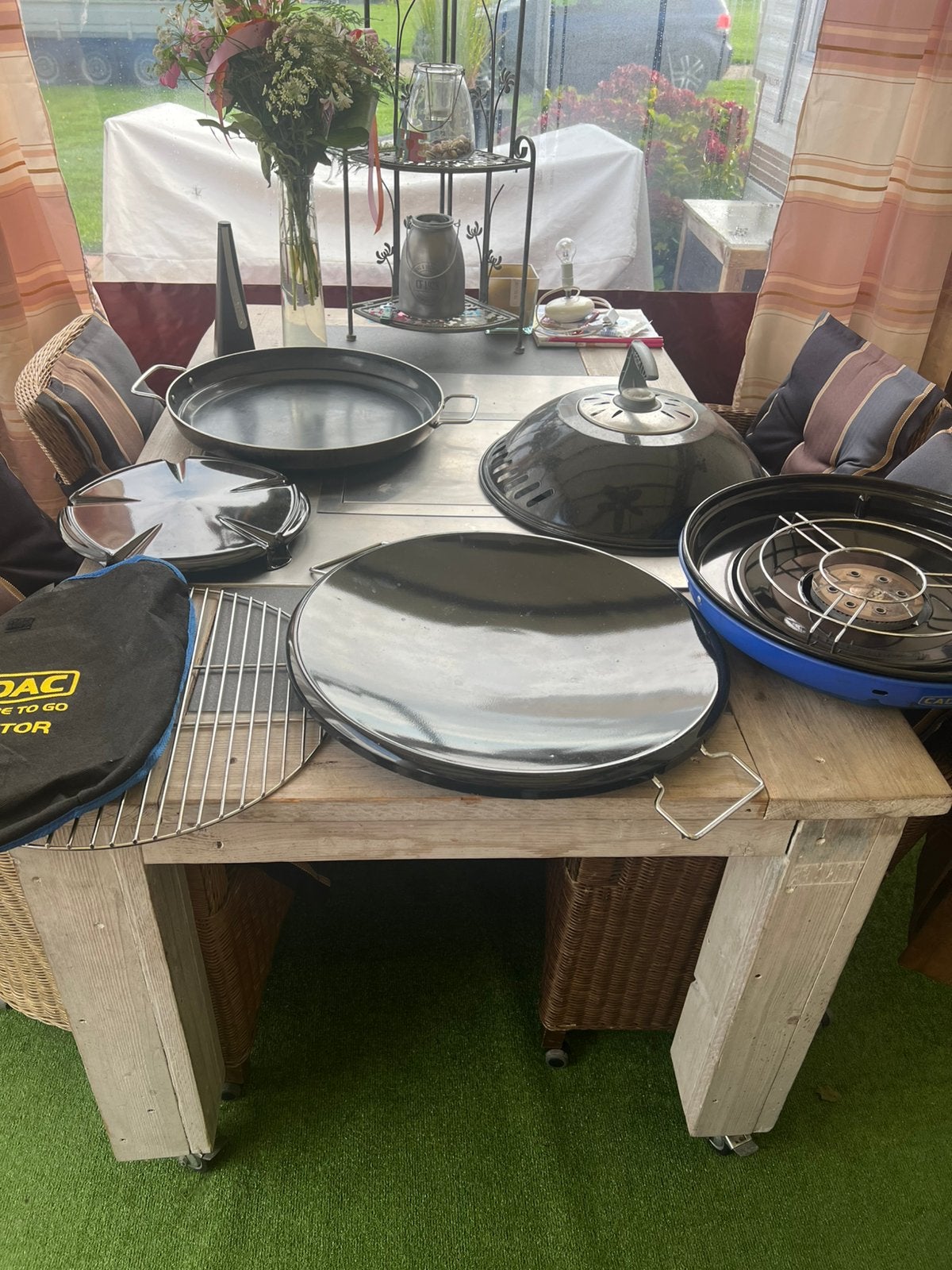 Scottelbraai onderdelen, Ophalen, Gebruikt