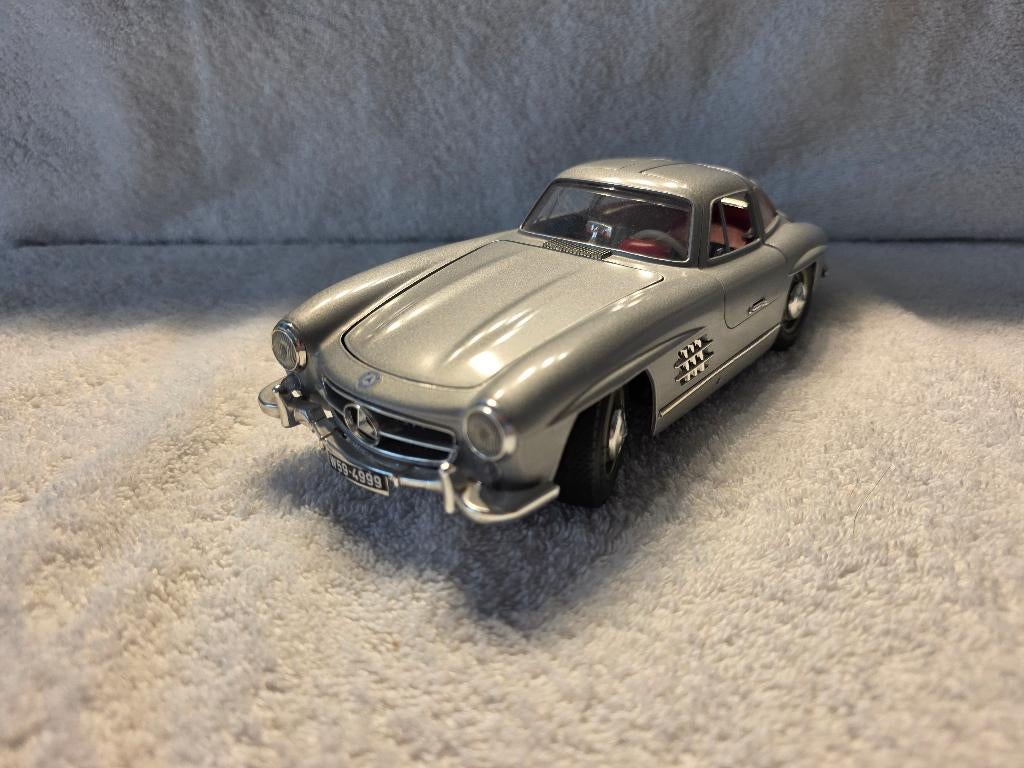 Mercedes 300SL 1954 Burago 1:18, Ophalen of Verzenden, Gebruikt, Auto, Bburago