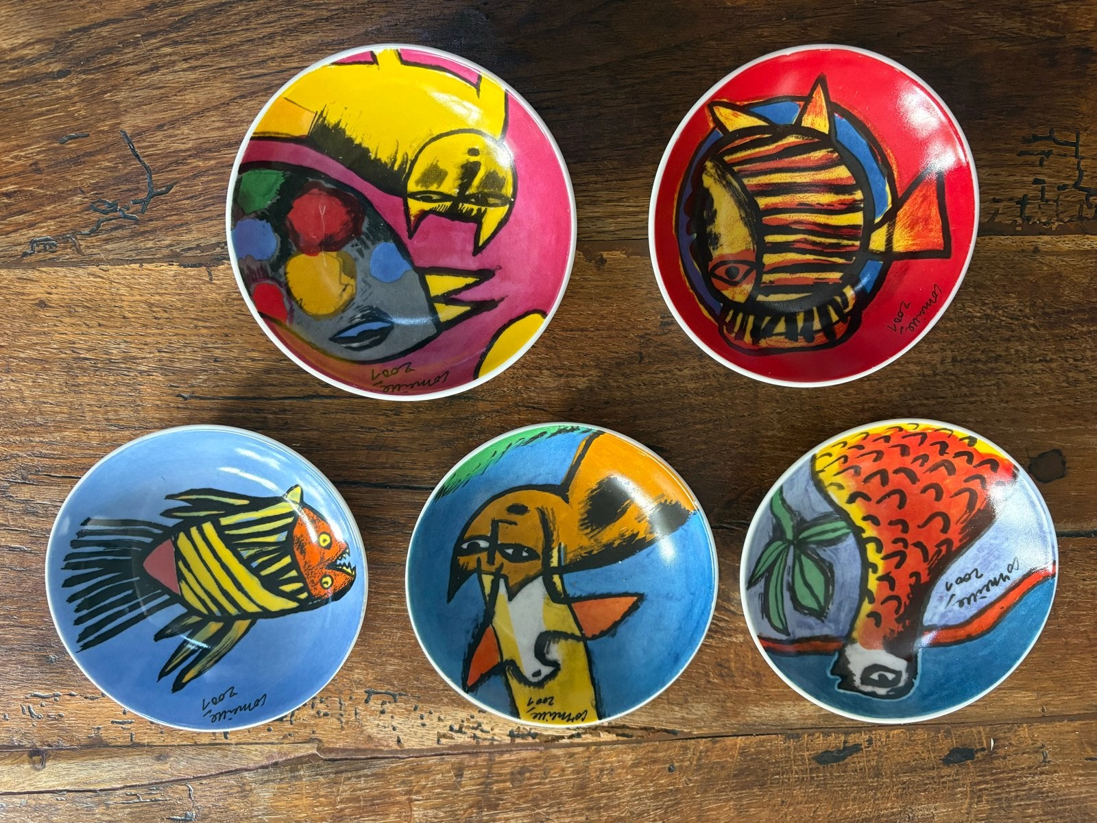 Set van 5 Corneille schaaltjes - 2001, Ophalen of Verzenden
