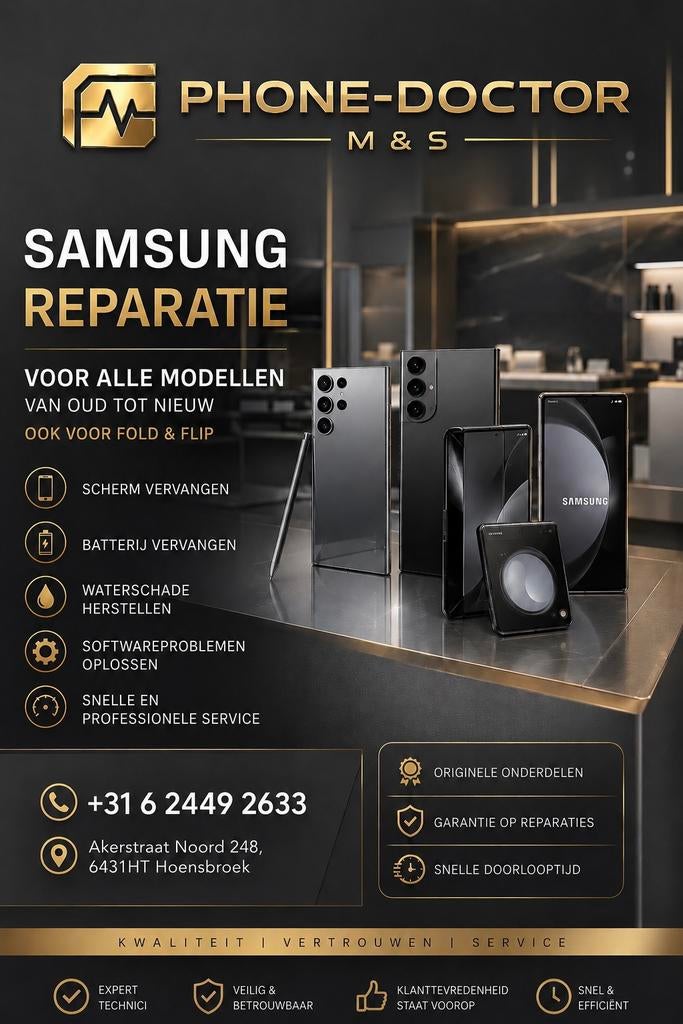 Samsung reparatie, Ophalen of Verzenden, Zo goed als nieuw
