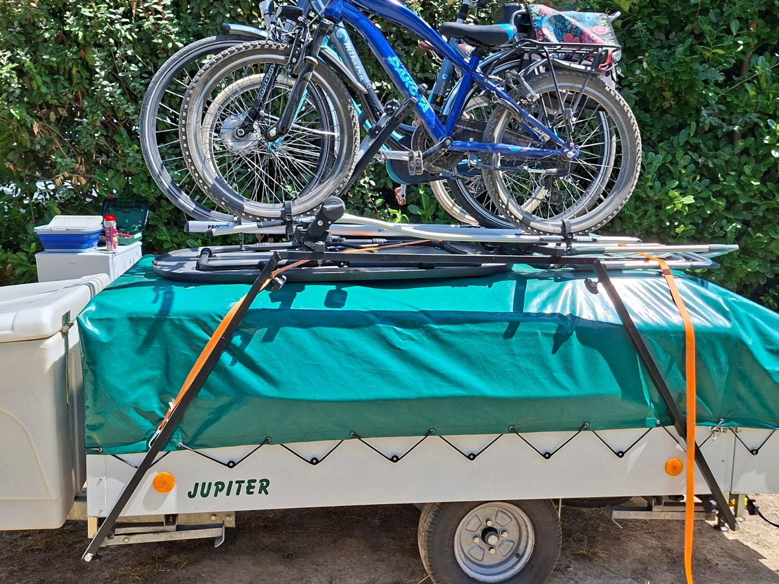 Imperial cabanon met 1 fietsendrager., Ophalen, Zo goed als nieuw, Overige merken