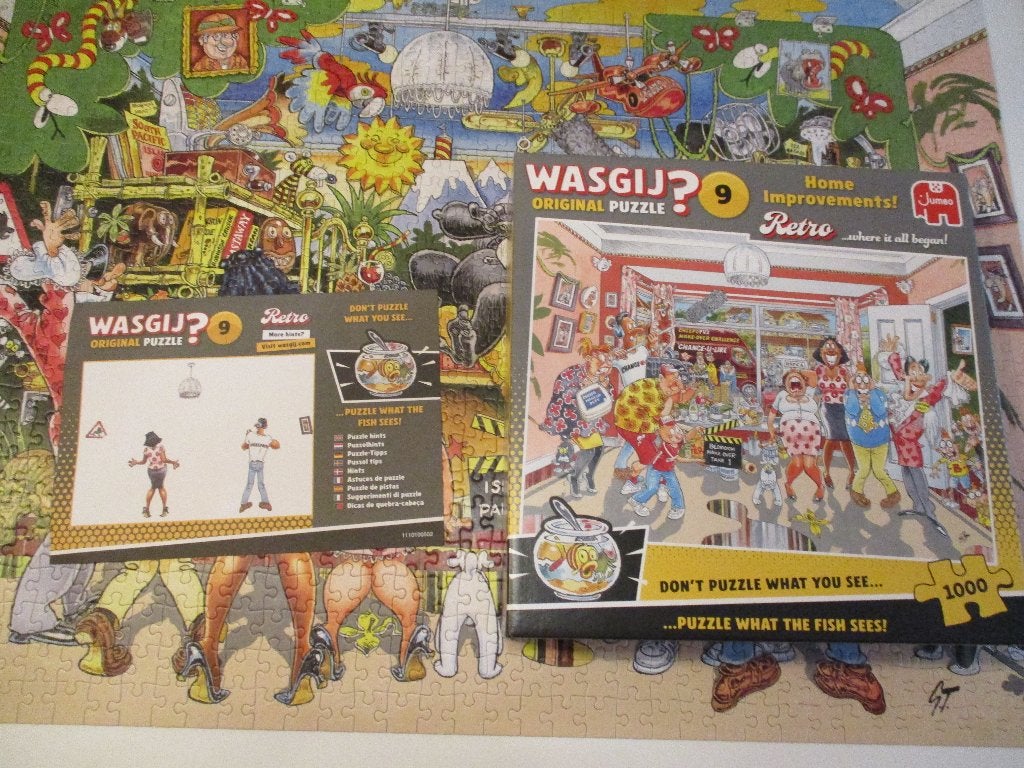 Jumbo Wasgij Original Puzzle No 9 Klein verbouwinkje!, Ophalen of Verzenden, 500 t/m 1500 stukjes, Zo goed als nieuw, Legpuzzel