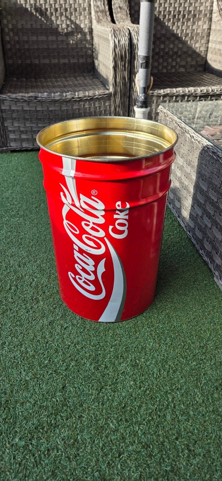 Vintage Coca-Cola blikken emmer - Decoratief item, Ophalen of Verzenden