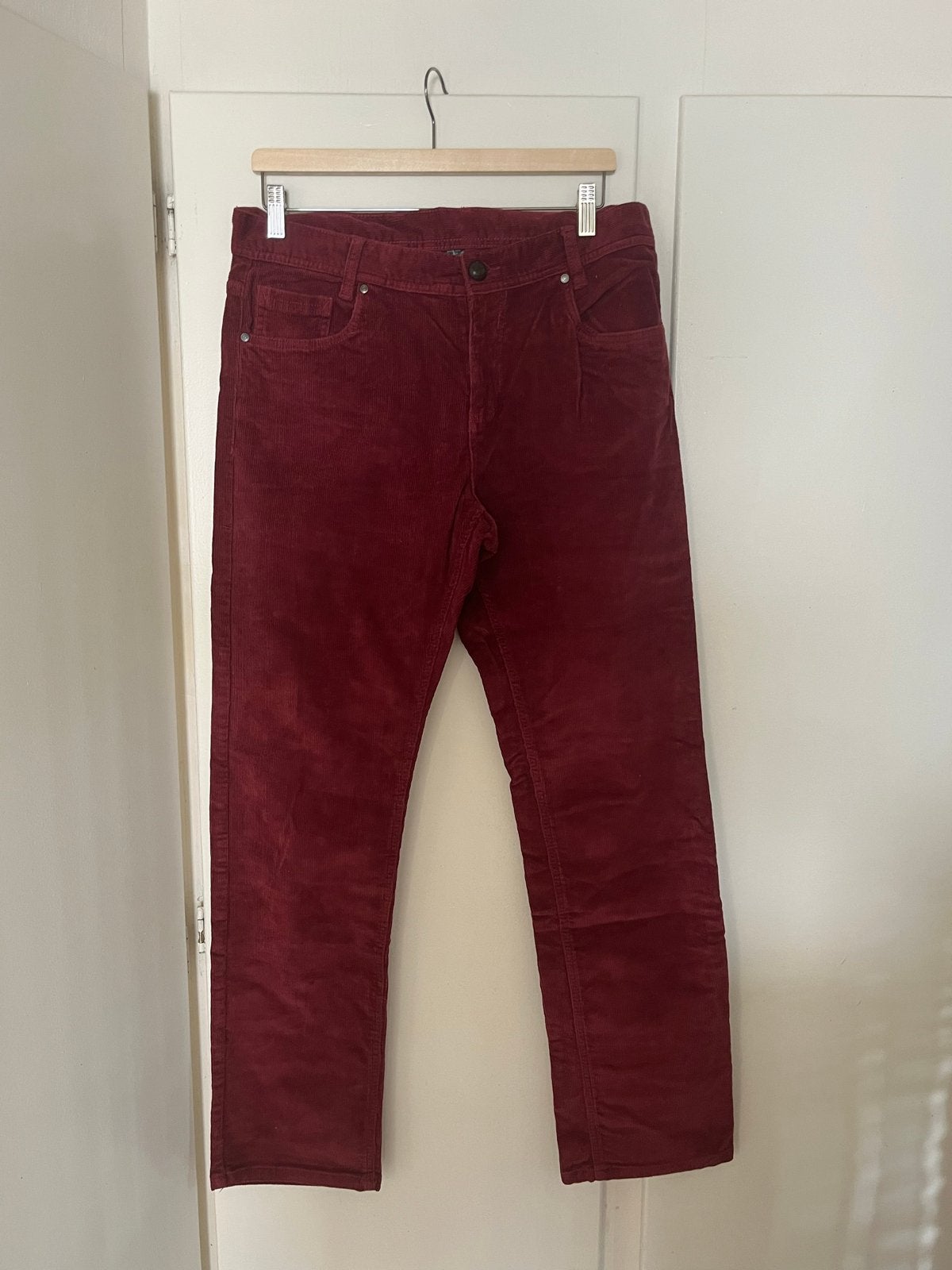 Corduroy broek, Kleding | Heren, Ophalen of Verzenden, Zo goed als nieuw, Maat 48/50 (M), Rood