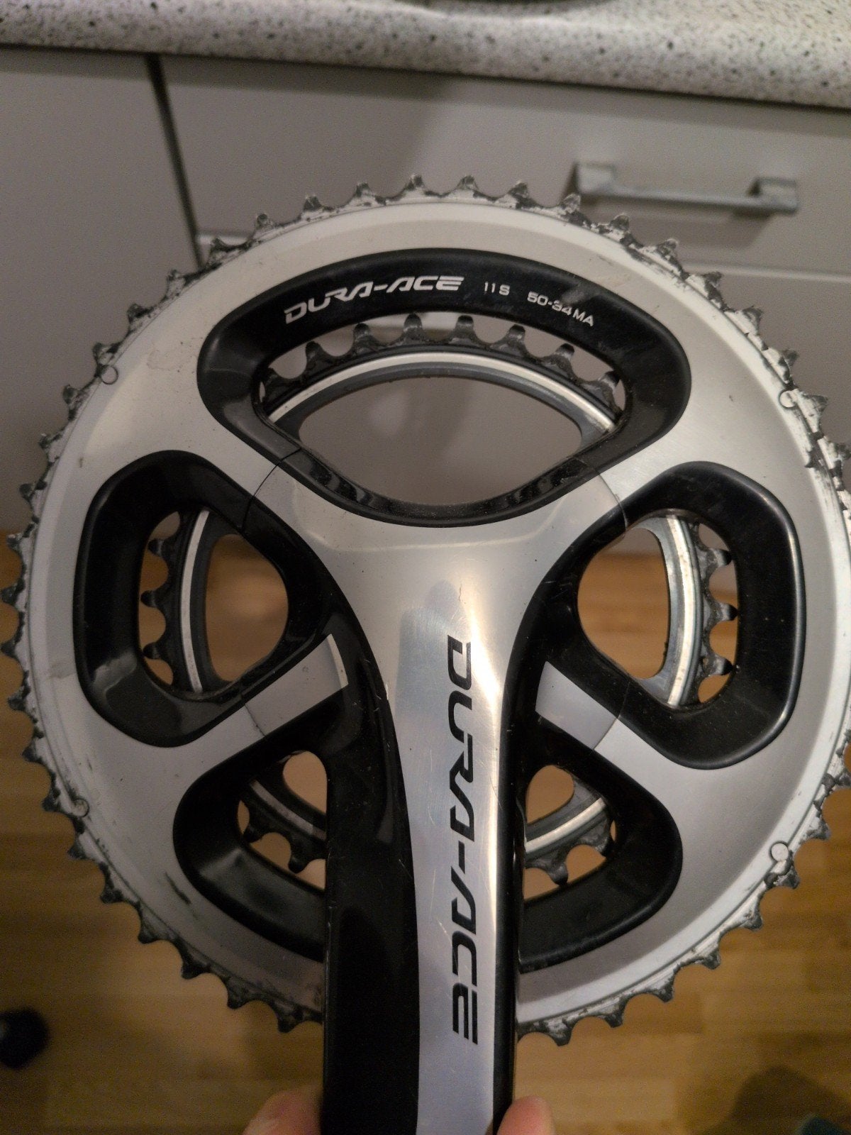 Shimano Dura-Ace FC-9000 Crankstel - 11-speed - 50/34T-175mm, Fietsen en Brommers, Crankstel of Pedalen, Gebruikt, Ophalen of Verzenden