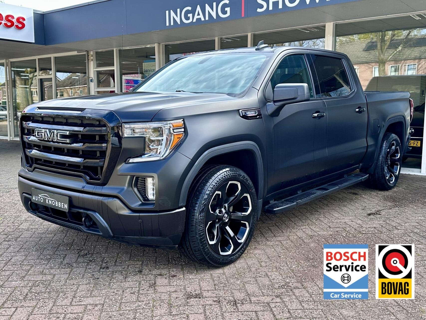 Gmc Sierra 3.0 Duramax Led, Leer, Climat, Camera, Trekhaak,, Auto's, Automaat, Met garantie (alle), Zwart, Leder