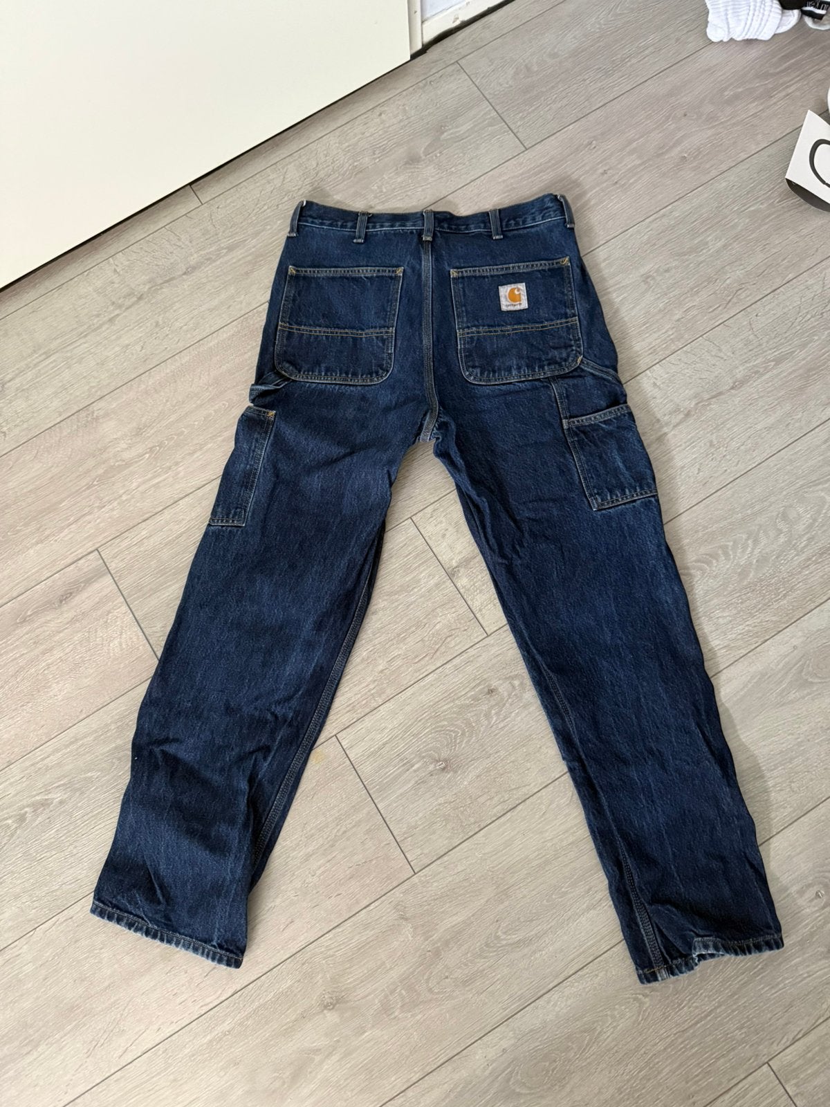 Carhartt Broek Maat 32/42, Verzenden, Zo goed als nieuw, Blauw, W32 (confectie 46) of kleiner