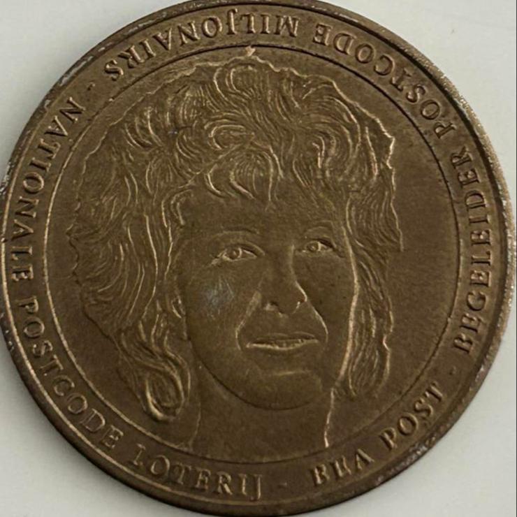 Nationale Postcode Loterij Bea Post munt 2010, Postzegels en Munten, Ophalen of Verzenden, Koningin Beatrix, Overige waardes, Losse munt