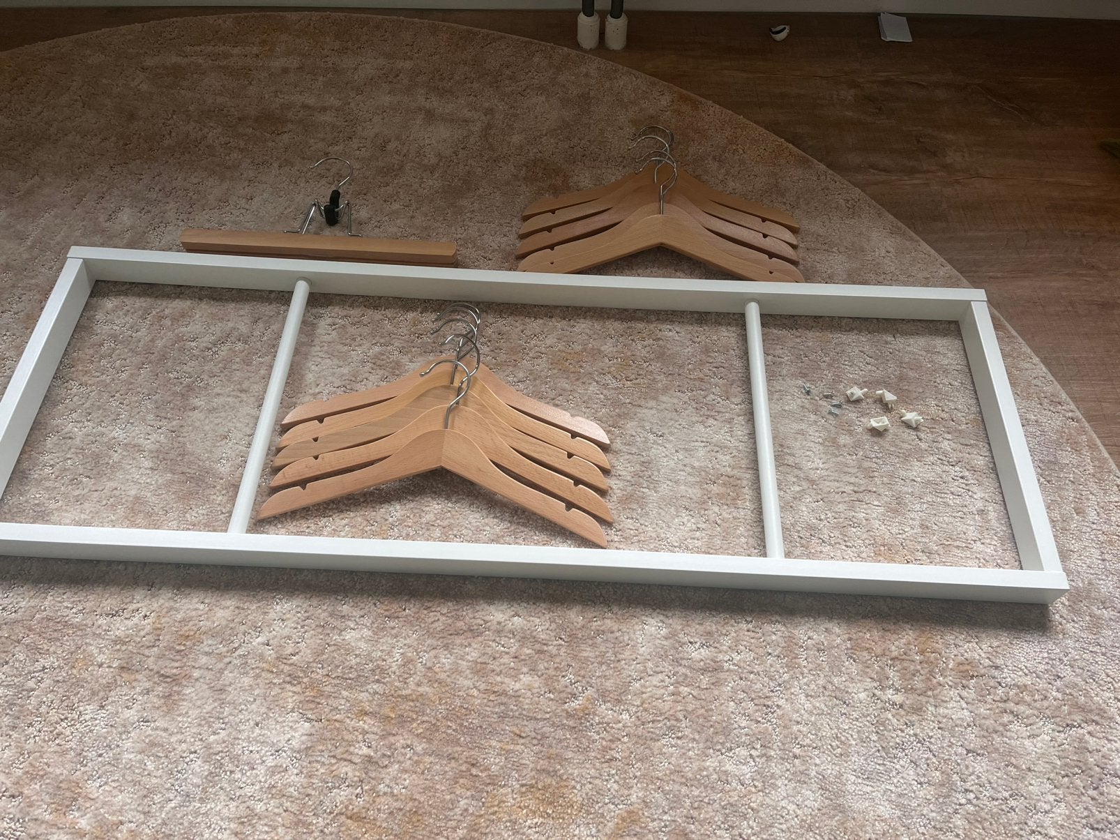 Ikea komplement kledingroede 100x35 cm + hangers, Ophalen, Overige typen, Zo goed als nieuw, Minder dan 100 cm