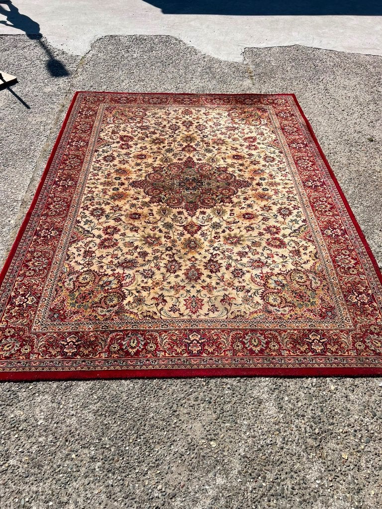 Perzisch-stijl tapijt 'Super Keshan' - PRADO (250 x 350 cm), Ophalen, Keshan, Blauw, 200 cm of meer