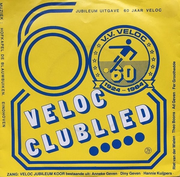 Voetbal Single (1983) VELOC Clublied - Veloc Jubileum Koor, Cd's en Dvd's, Fotohoes, Ophalen of Verzenden, Gebruikt, Nederlandstalig