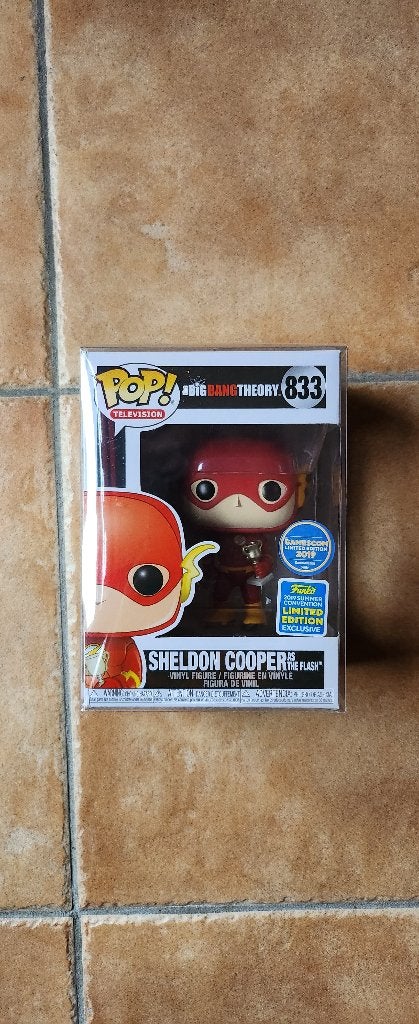 Sheldon cooper as the flash convention exclusive funko pop, Ophalen of Verzenden