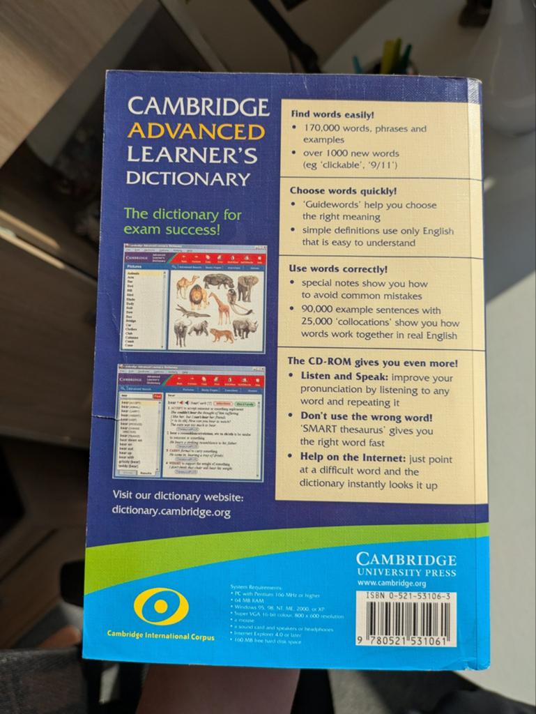 Cambridge advanced learner's dictionary, Boeken, Ophalen of Verzenden, Overige uitgevers, Engels