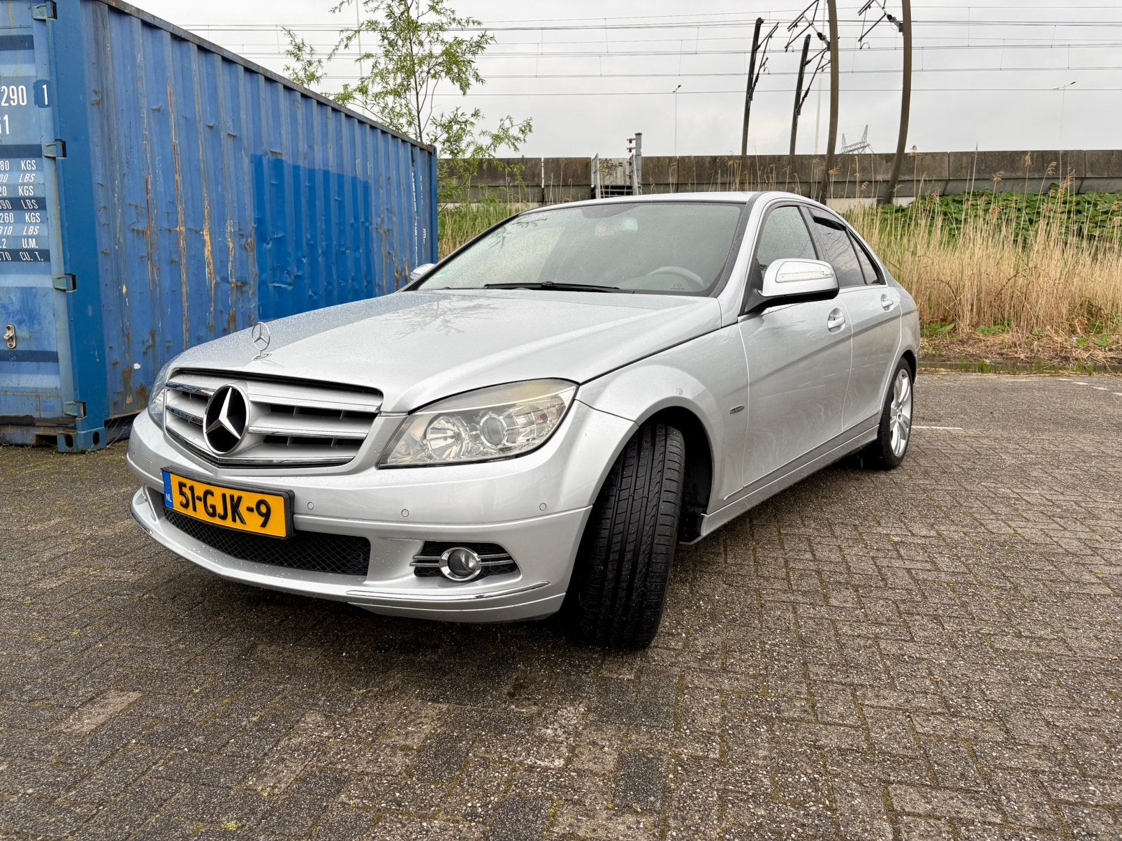 Mercedes-Benz C-Klasse 1.8 C180 Kompressor Sedan 2008 Grijs, Achterwielaandrijving, Zwart, Origineel Nederlands, 75 €/maand