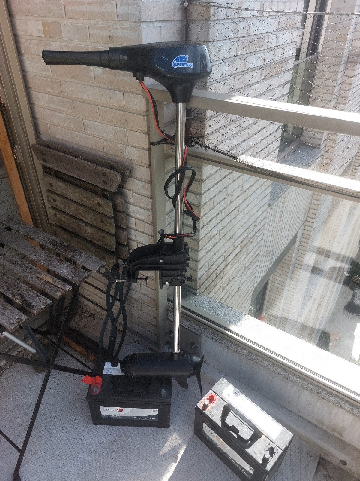 electrische buitenboordmotor set, Ophalen, Zo goed als nieuw, Motor en Techniek, Zeilboot of Motorboot