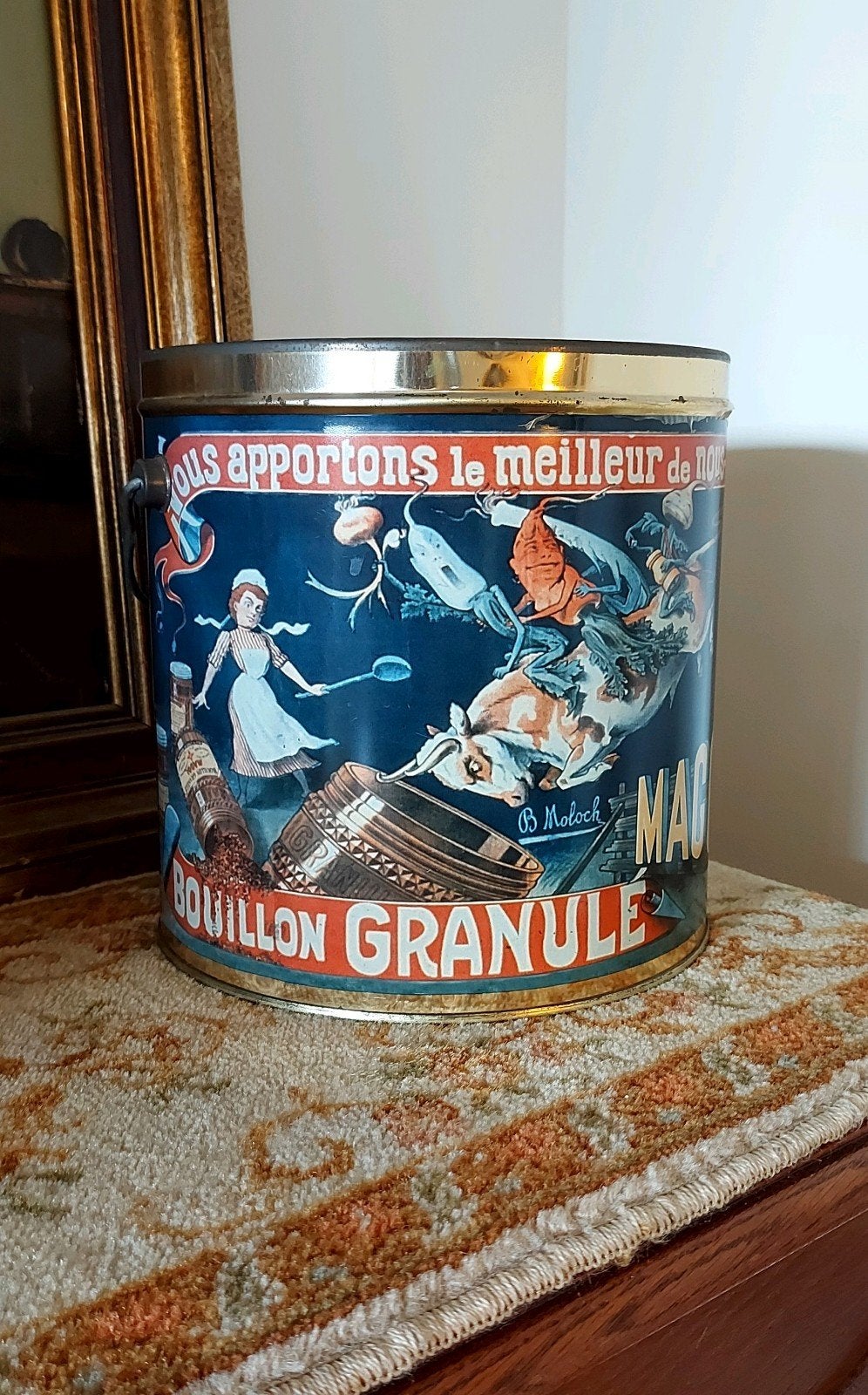 Groot Maggi winkelblik, Verzamelen, Blikken, Ophalen of Verzenden, Overige