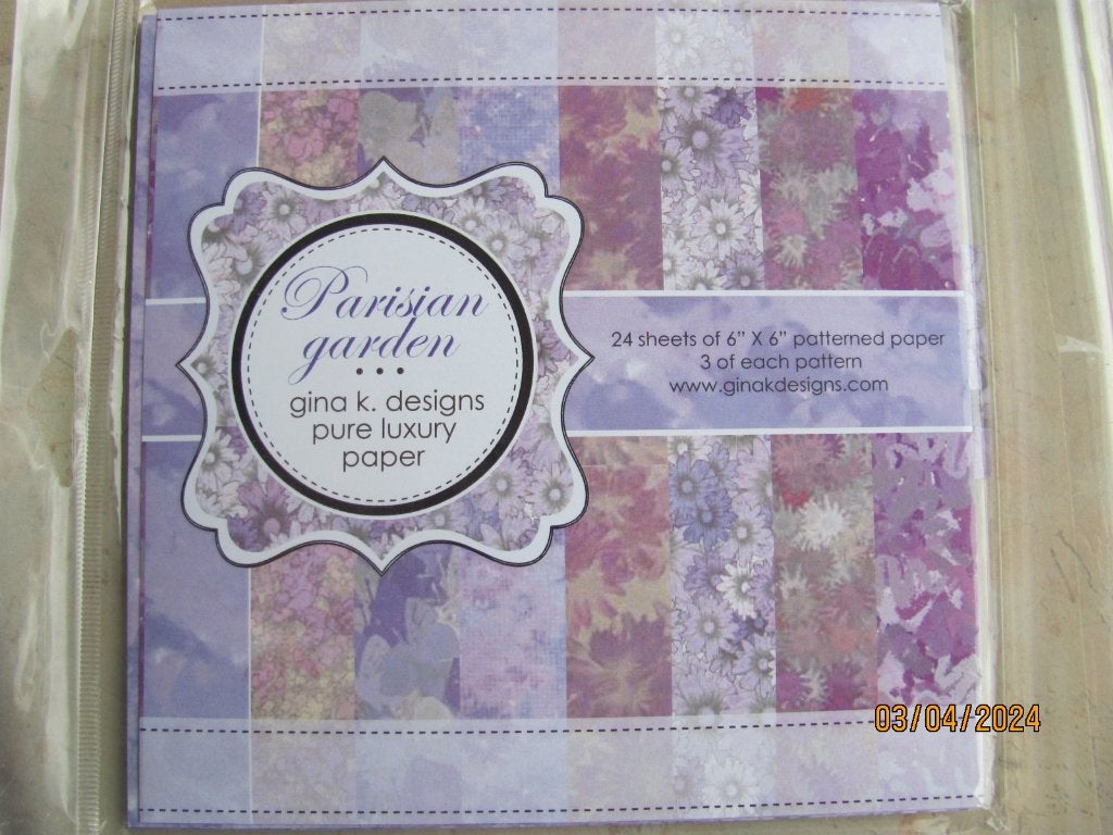 NIEUWSTAAT papier GINA K Design luxury paper PARISIAN GARDEN, Ophalen of Verzenden, Zo goed als nieuw, Papier of Karton, Overige merken