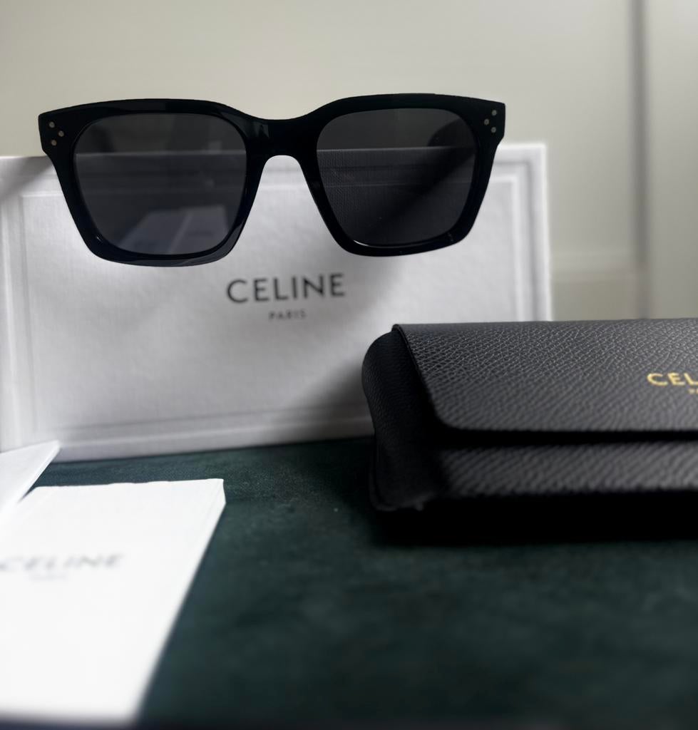 Celine wayfarer zonnebril CL40248 zwart origineel, Overige merken, Zonnebril, Zwart, Nieuw