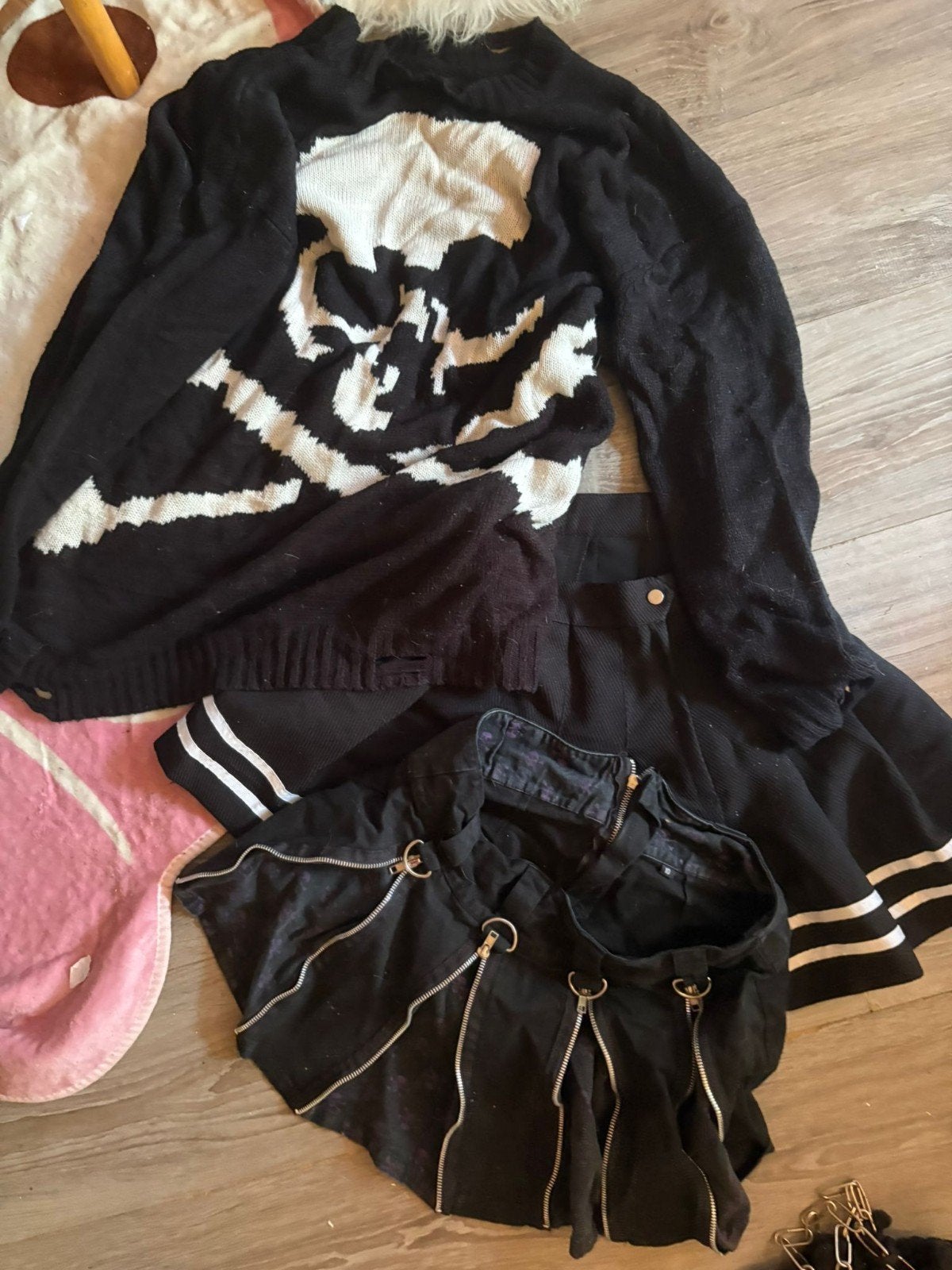 Bundel gothic kleding, Zwart, Ophalen of Verzenden, Zo goed als nieuw, Maat 34 (XS) of kleiner