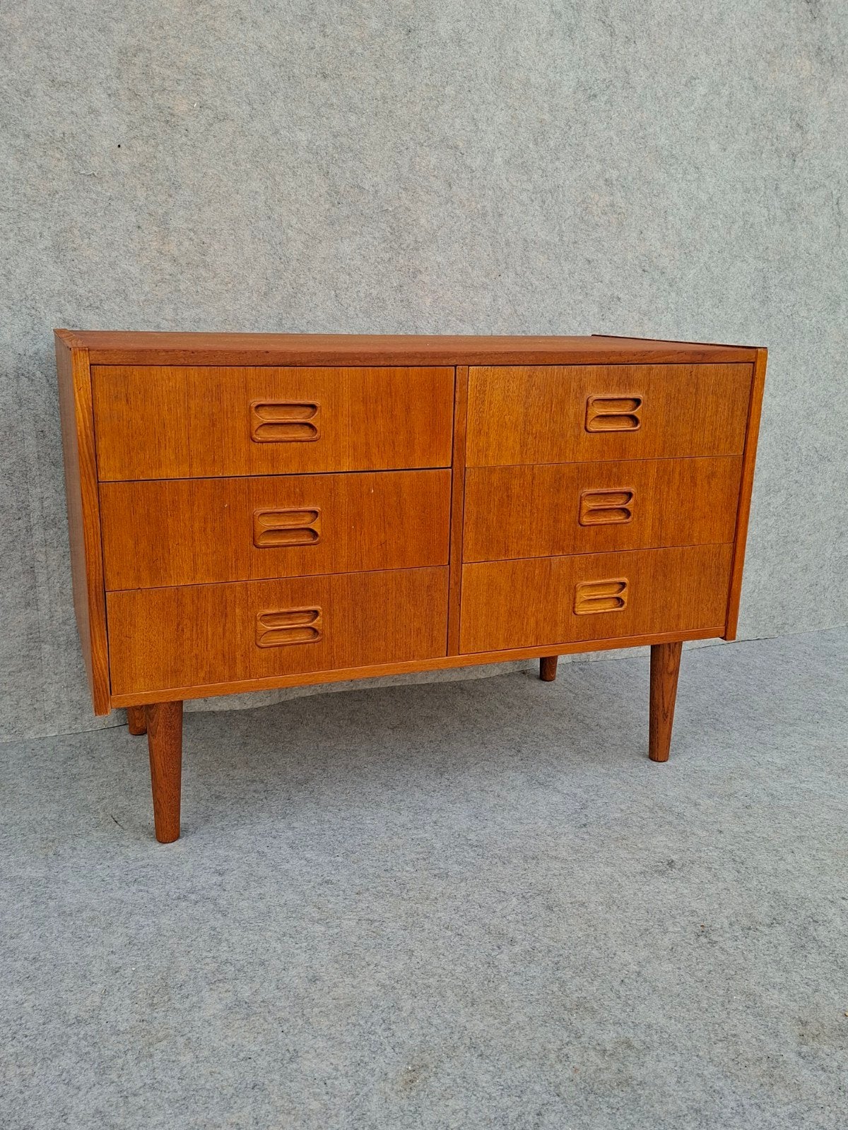 Deense Teak Ladekast - Vintage Design, Gebruikt, 100 tot 150 cm, 5 laden of meer, Deens design, Vintage, Mid-century modern