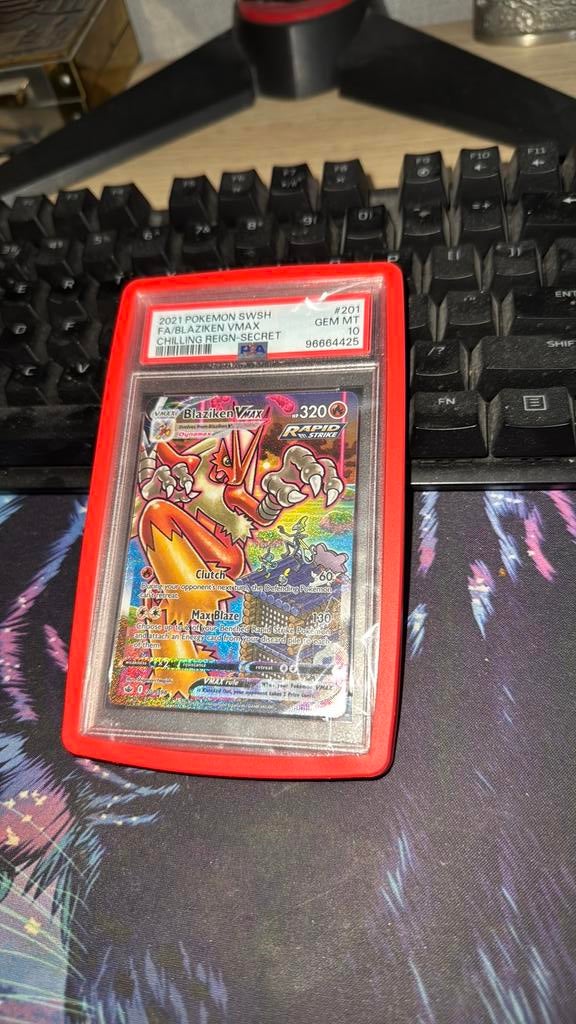 Blaziken vmax alt art psa 10, Ophalen of Verzenden, Zo goed als nieuw