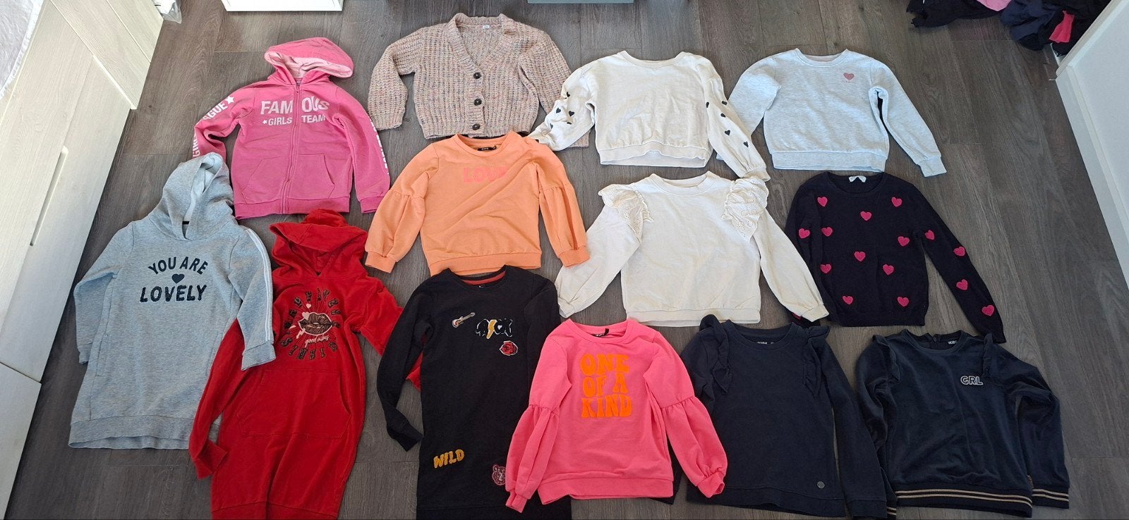 Te koop z.g a.n meisjespakket 122/128 (meerdere foto's), Ophalen of Verzenden, Zo goed als nieuw, Meisje