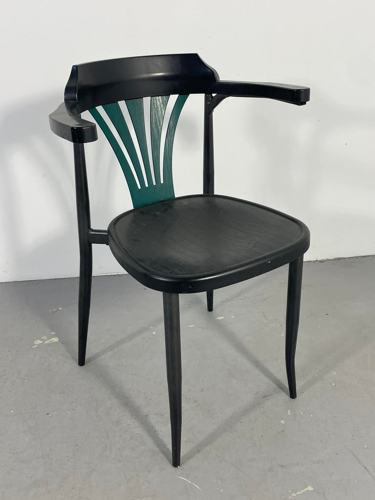 39x Caféstoel Stapelbaar Bistro, Ophalen, Kunststof, Gebruikt, Zwart