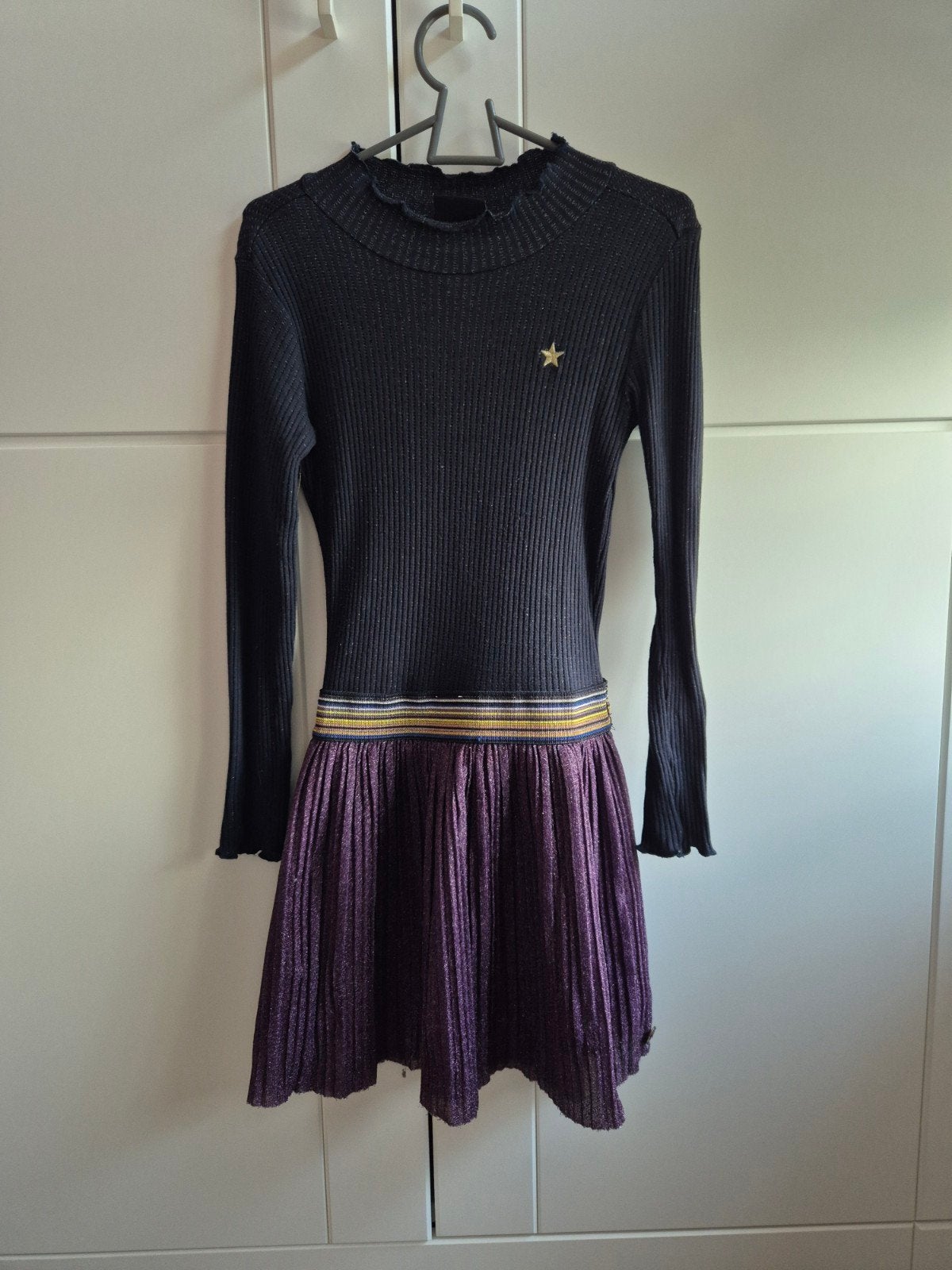 Like flo jurk jurkje blauw paars mt 116 zgan, Ophalen of Verzenden, Zo goed als nieuw, Meisje, Jurk of Rok