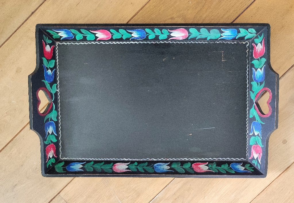 Antiek, oud-Hollands dienblad/mangelbak, Ophalen of Verzenden