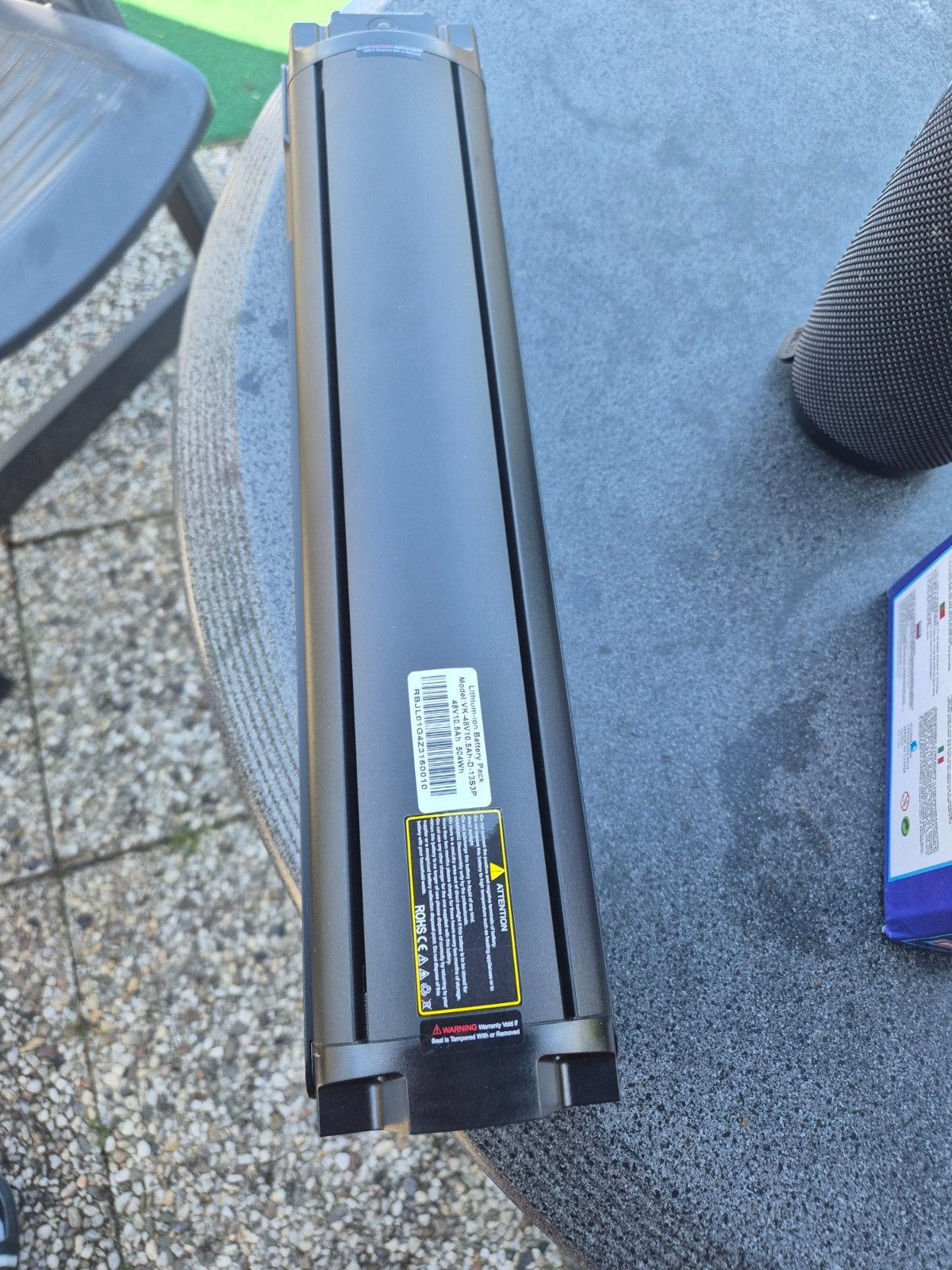 Nieuwe accu rootz fiets, Ophalen