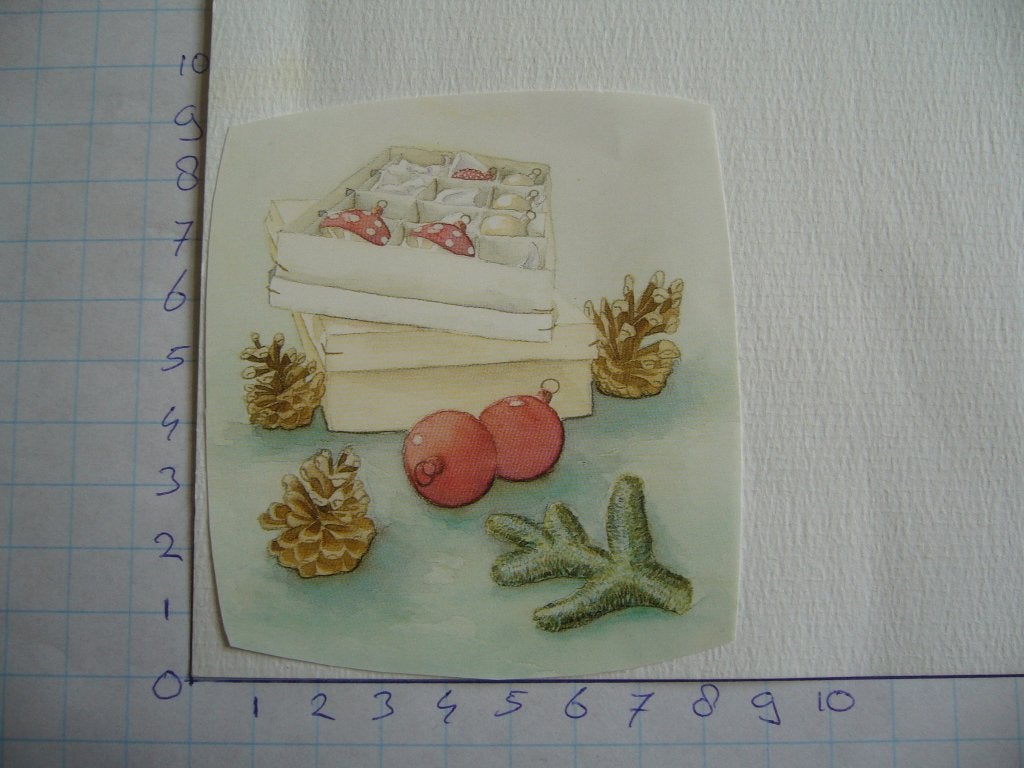 nr. 649 - uitgeknipt 3d plaatje kerst, Ophalen of Verzenden, Nieuw, Kerst, Knipvel