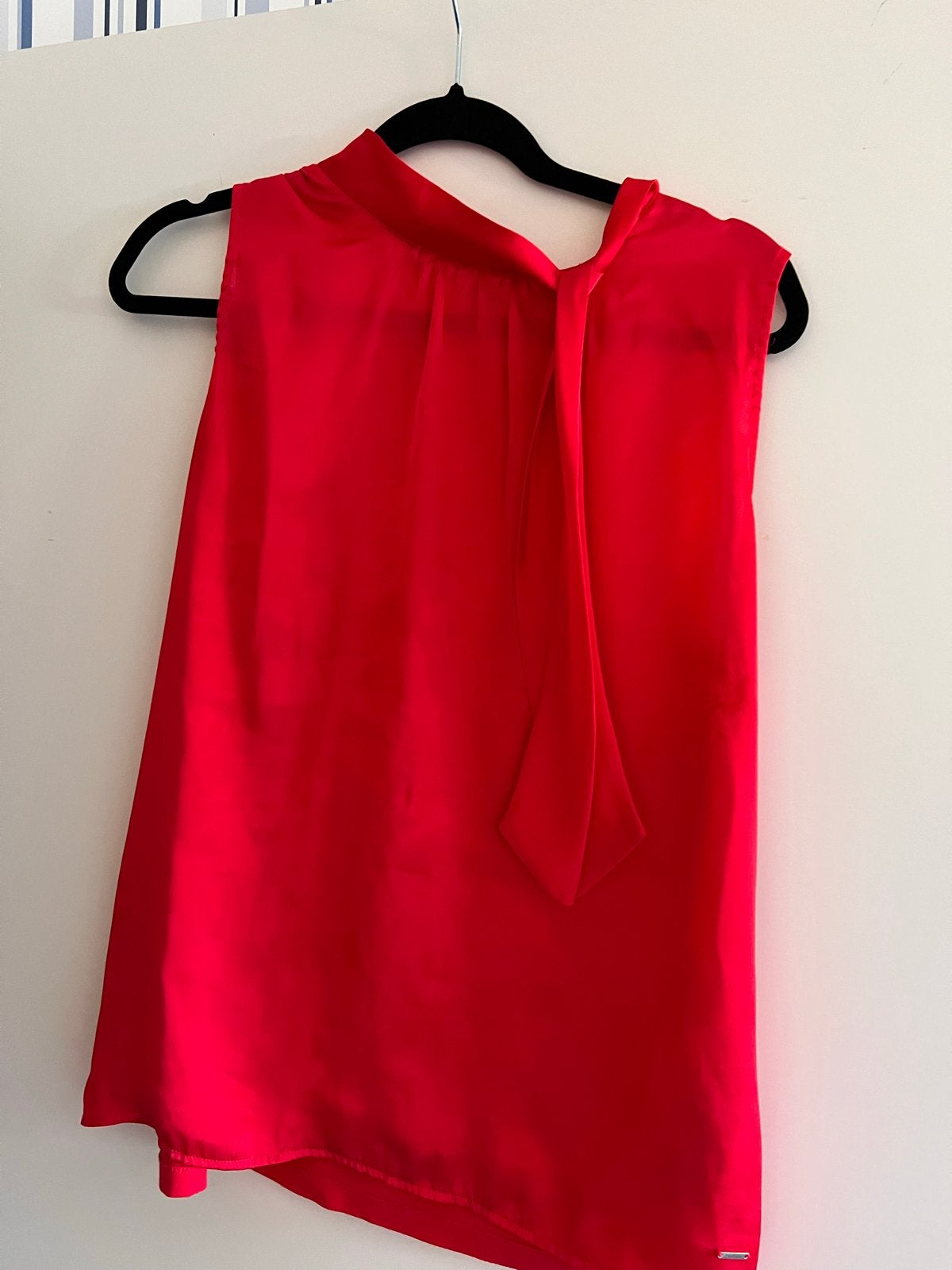 Taifun Rode Mouwloze Blouse met Strikdetail, Kleding | Dames, Ophalen of Verzenden, Zo goed als nieuw, Maat 38/40 (M), Rood