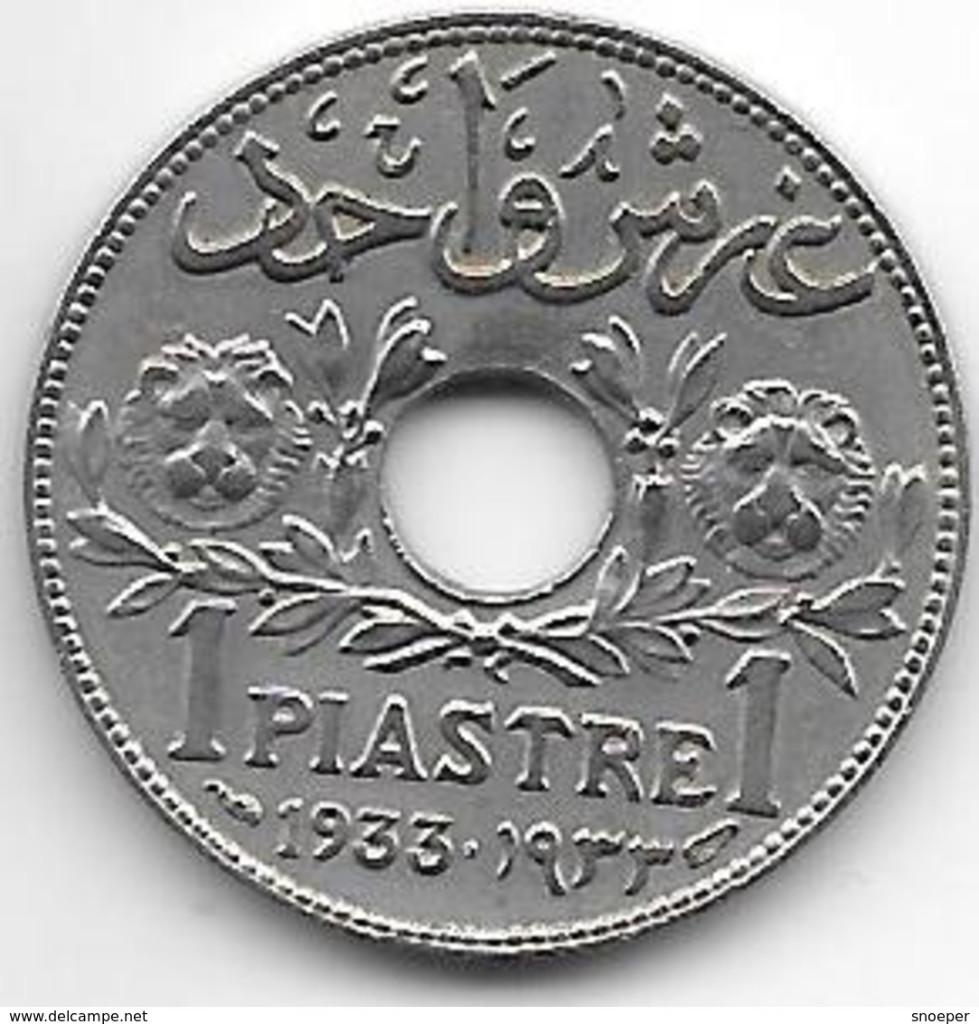 syria 1 piastres 1933 km 71 xf++ cat val 125$, Verzenden, Midden-Oosten, Losse munt