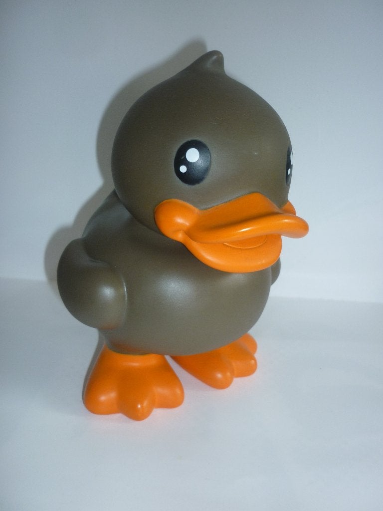 B Duck Spaarpot / Spaar eend bruin / spaarpotje kids, Ophalen of Verzenden, Zo goed als nieuw, Kunststof, Dier