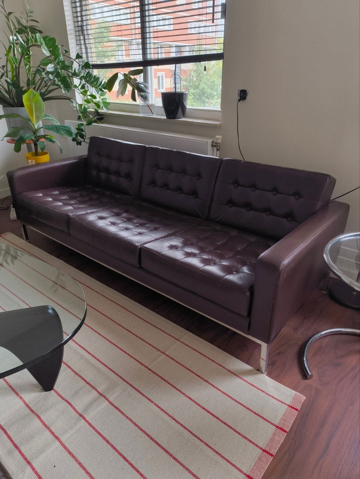 Loft / Robin Day design sofa + hocker, Huis en Inrichting, Ophalen, Mid century, Driepersoons, Rechte bank