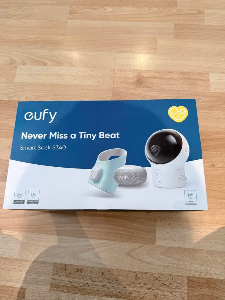 Eufy Baby Smart Sock en Monitor S340 - Zo goed als nieuw, Kinderen en Baby's, Babyfoons, Ophalen of Verzenden, Zo goed als nieuw