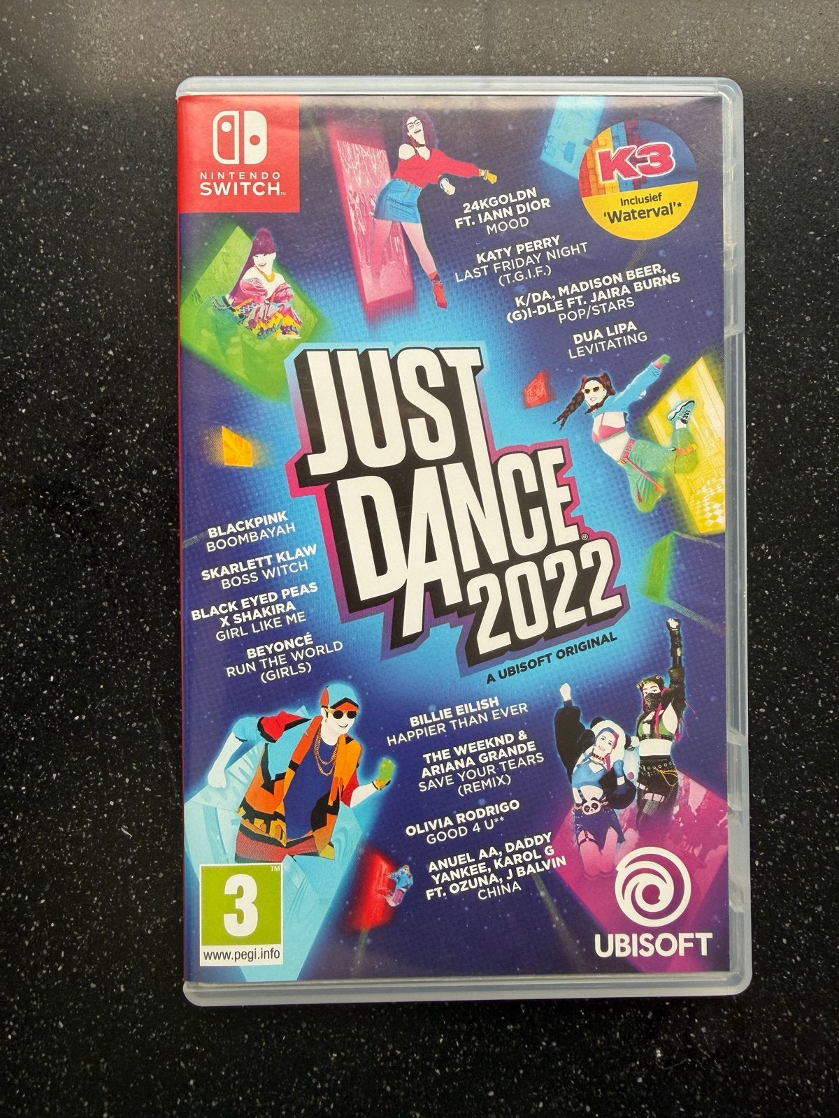 Just Dance 2022 Nintendo Switch - Inclusief K3 Waterval, Spelcomputers en Games, Ophalen of Verzenden, Zo goed als nieuw, Met games