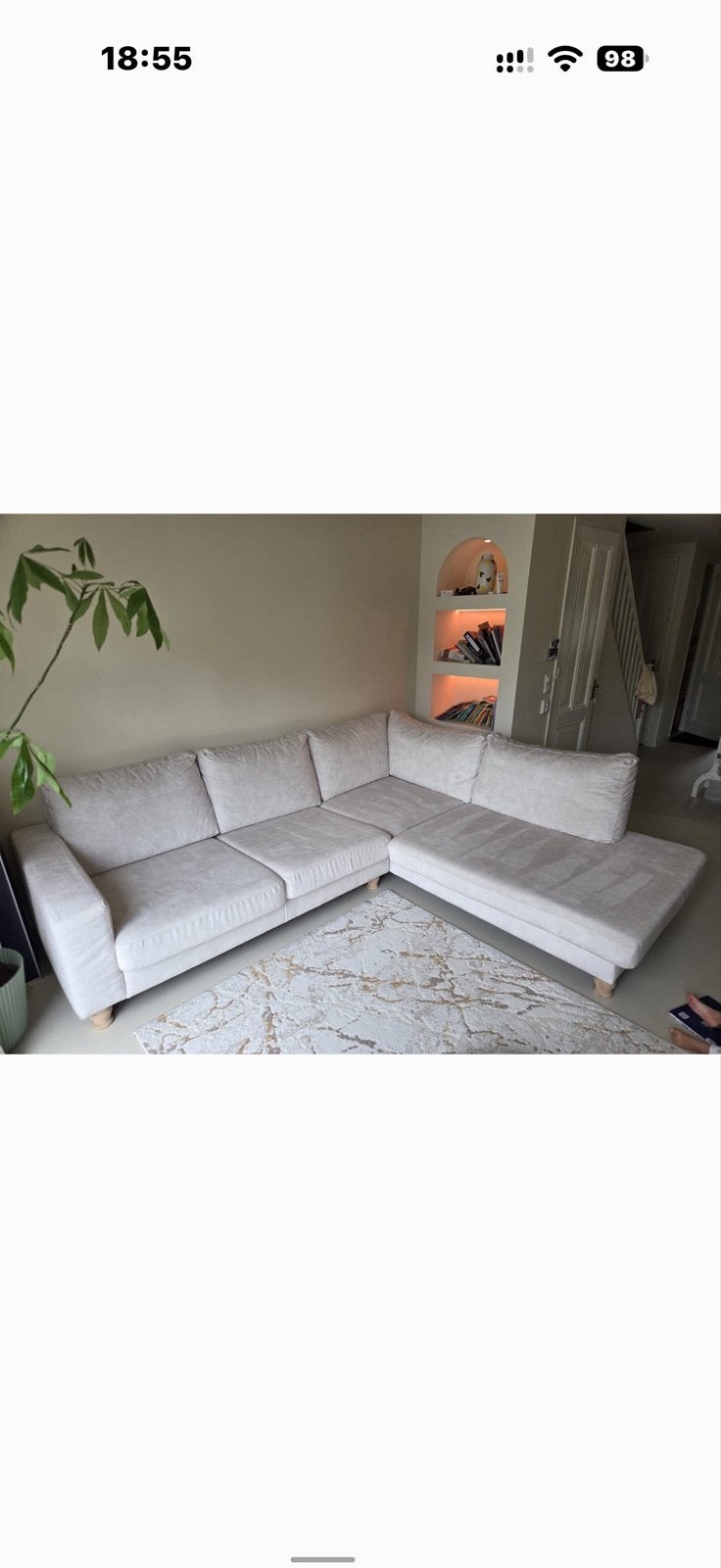 Foto 6 van Lichte hoekbank met chaise longue