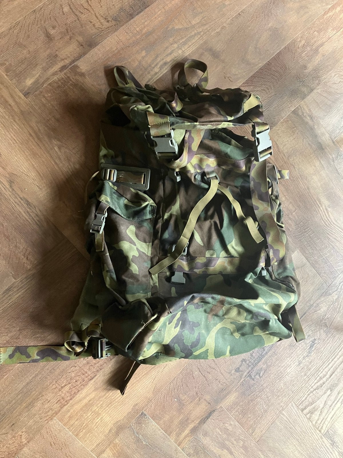 Italiaanse Leger Rugzak 1998 - Camouflage Veldrugzak, Ophalen of Verzenden, Landmacht, Overige gebieden, Overige typen