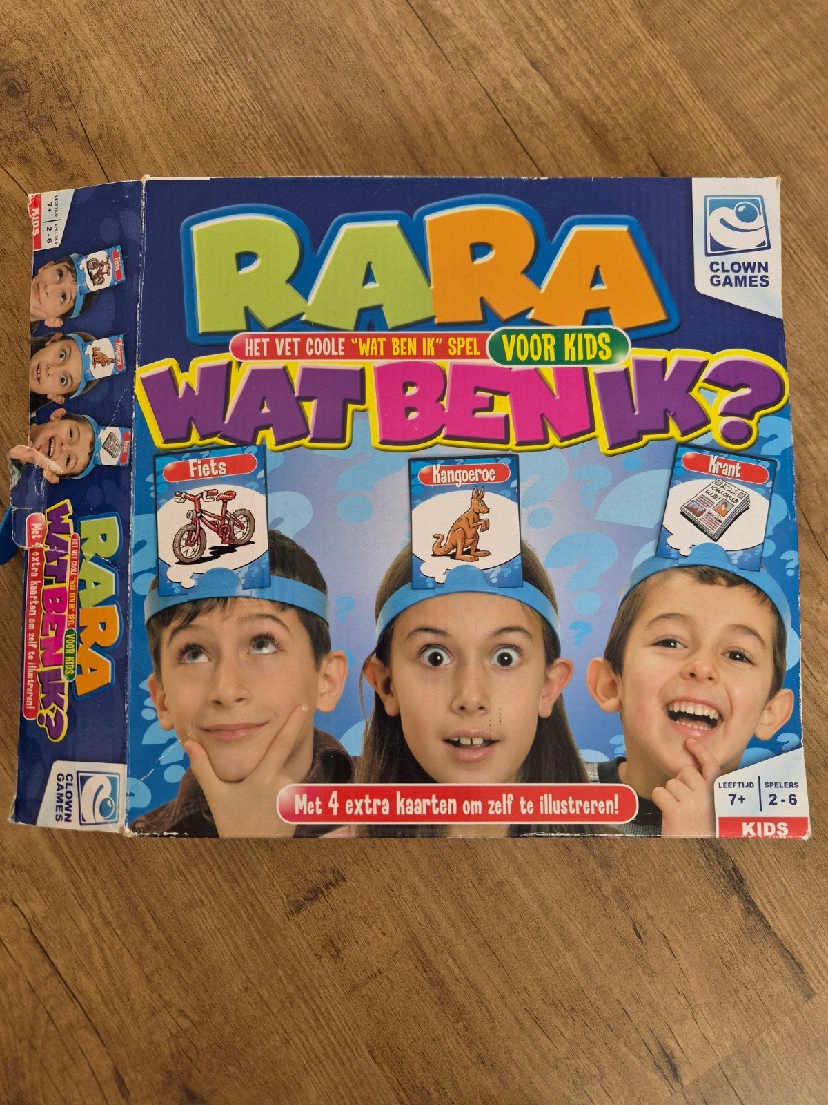 Rara Wat Ben Ik? - Het vette coole 'Wat Ben Ik' spel, Drie of vier spelers, Ophalen of Verzenden, Gebruikt, Clown Games