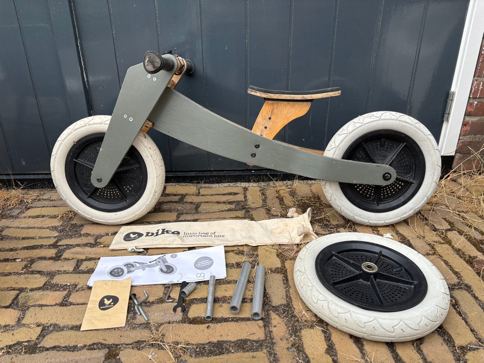 Wishbone 2-in-1 houten loopfiets, Ophalen, Gebruikt, Loopfiets