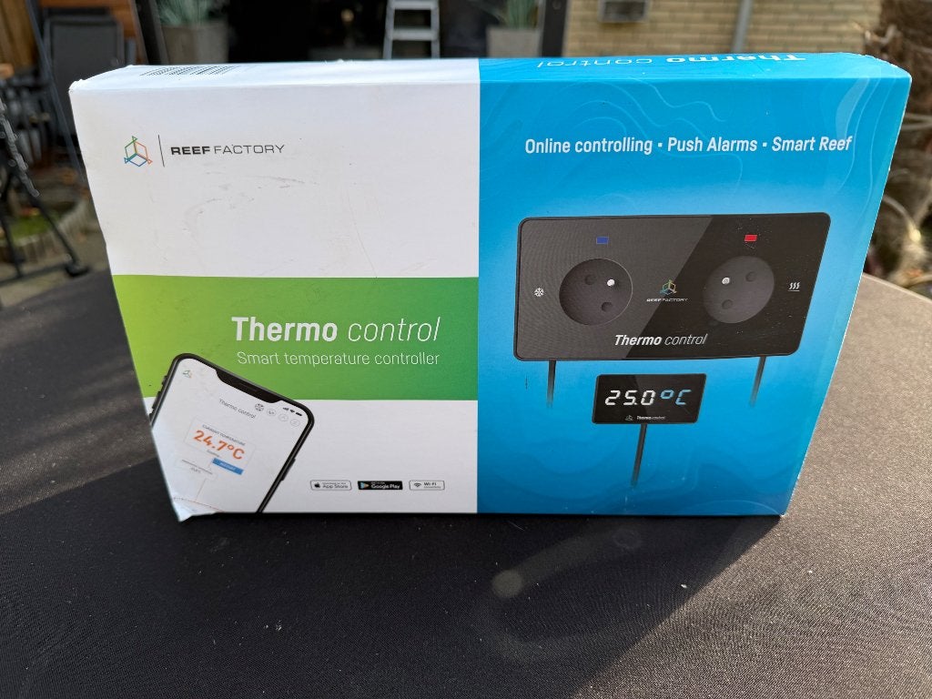 Reef Factory Thermo Control zeewateraquarium, Verlichting of Verwarming, Zo goed als nieuw, Reef Factory, App-bediening
