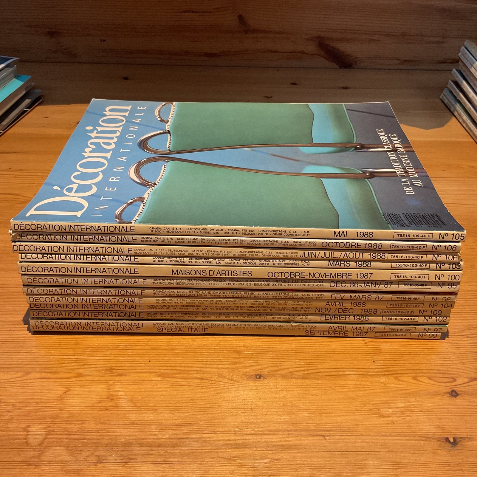 Stapel luxe woontijdschriften -Internationale interieurs ad3, Ophalen of Verzenden, Gelezen, Overige typen