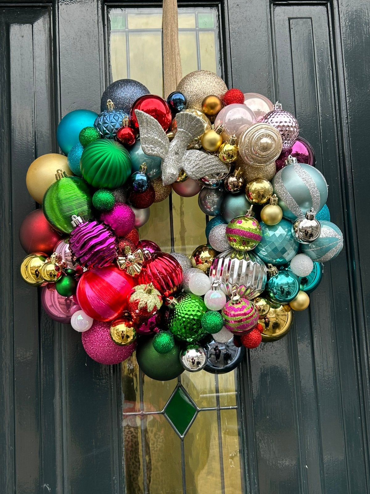 Handgemaakte kerstkrans, Krans, 45 cm, Nieuw, Ophalen of Verzenden