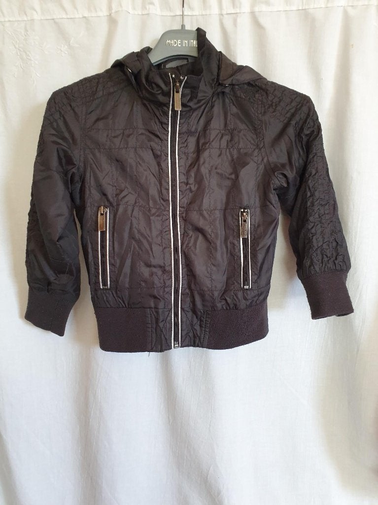 Stoere zwarte tussenjas. mt 116. Merk No Compromise, ., Ophalen of Verzenden, Zo goed als nieuw, .