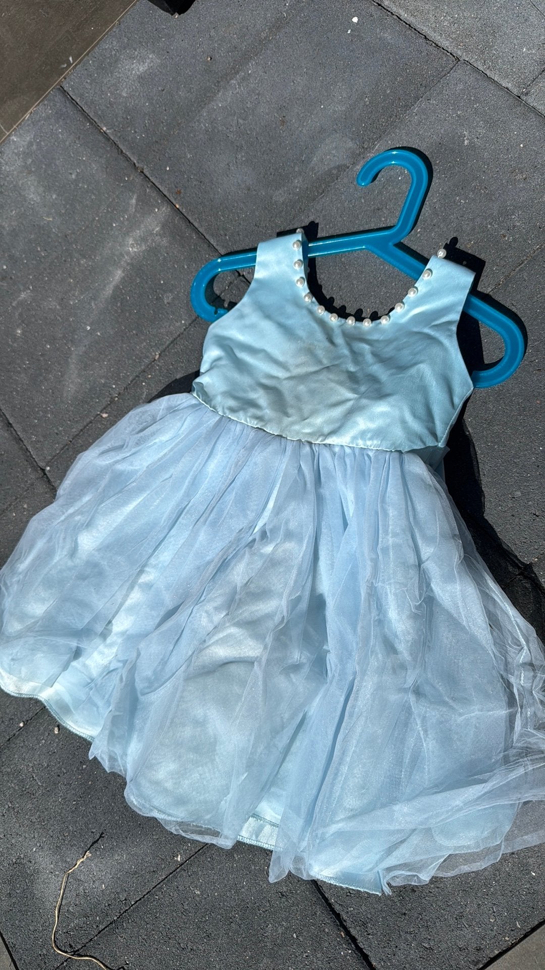 Blauw jurkje van 1,5 jaar tot 3 jaar, Kinderen en Baby's, Carnavalskleding en Verkleedspullen, Ophalen, Zo goed als nieuw, 104 of kleiner